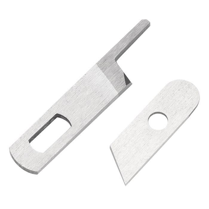 VGOL Lot de 2 lames supérieures et inférieures pour surjeteuses supérieures et inférieures compatibles avec Singer S14-68 S14-69 S14-77 S14-78 S14-79 compatibles avec Pfaff Element 1450OL