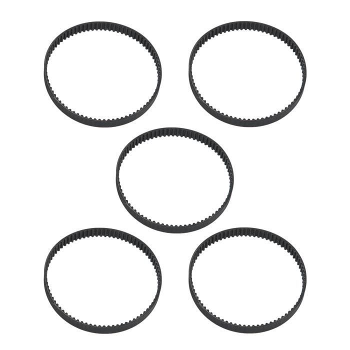Qukaim Lot de 5 tendeurs de courroie synchrone GT2-6 mm en caoutchouc fermé pour imprimante 3D, compatibles avec GT2-6-200 mm, pièces de haute précision