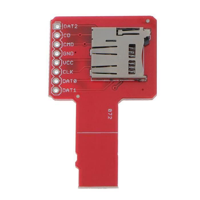Almencla Lot De 2 Modules Flash SPI W25Q128 128 M-bit – Carte Mémoire Micro TF Bouclier Stockage Pour Projets Électroniques