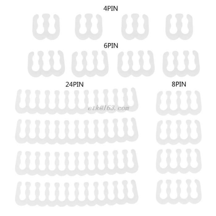 HAWILLOSCH Lot De 1000 Clips Câbles Liens En Fer Plastifiés 0