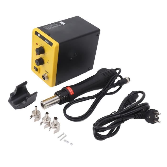 Station De Soudage 2 En 1 700W Fer à Souder Air Chaud - 858D Avec Affichage LED Et Accessoires Complets