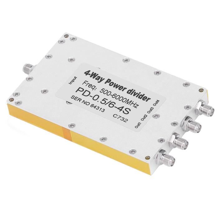 Diviseur De Puissance Micro-ondes Pulsar 4 Voies Type N - 500MHz à 2000MHz, Occasion