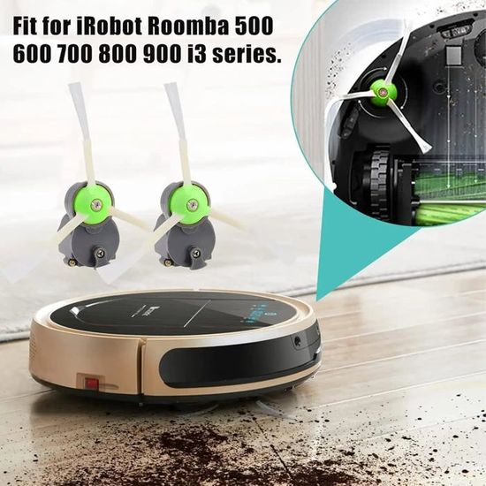 Brosses Latérales Pour IRobot Roomba - Pack De 4 - Compatibles Séries 500, 600, 700