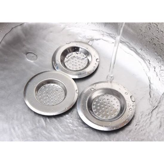 Filtre Évier Douche En Acier Inox 304 – Grille Anti-Cheveux Et Débris – Rond 16 Cm – Anti-Rouille Et Facile à Nettoyer