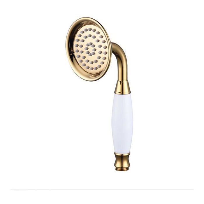 Pommeau De Douche À Main Plat G1 Tête Plate Haute Pression Noir Mat G1