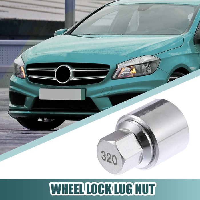 Clé Démontage Écrou Antivol De Roue X AUTOHAUX 1 Pièce - Argentée Pour Mercedes-Benz, Outil Robuste Et Précis