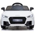 E-ROAD - Voiture éléctrique Audi TT RS pour enfant 12V - Blanche-2