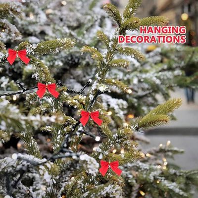 12 Pièces Noeuds De Ruban De Noël, 12x15cm Grande Taille Arcs De