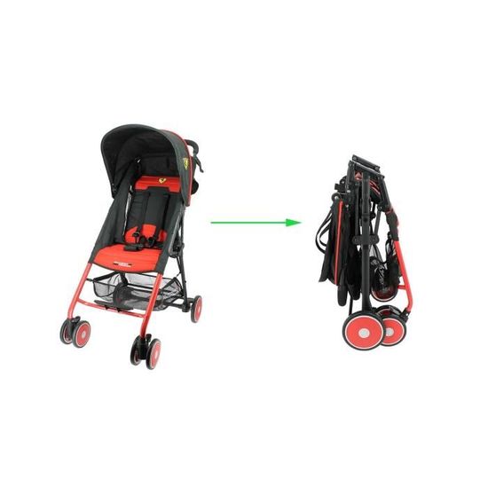 FERRARI Poussette Canne Rouge Cdiscount Pu riculture Eveil