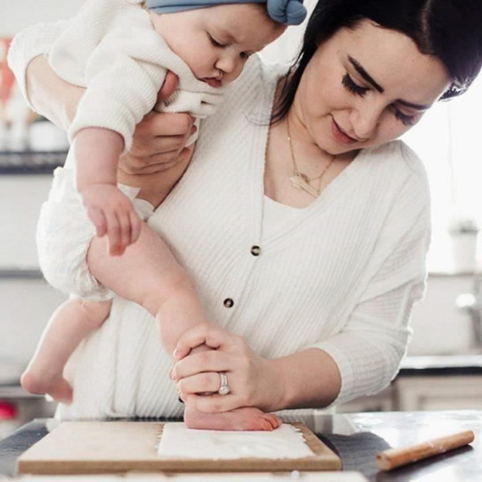 Cadre photo pour bébé,Kit porte-photo avec empreintes mains et pieds de  bébé personnalisable - Cdiscount Maison