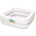Enfant Baignoire gonflable portable blanche durable avec grand dossier, piscine gonflable, salle de bain maison spa-3