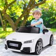 E-ROAD - Voiture éléctrique Audi TT RS pour enfant 12V - Blanche-3