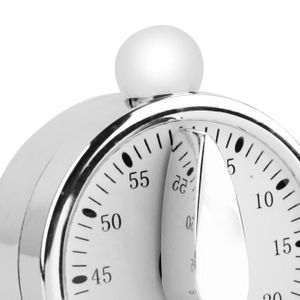 Westmark Minuteur De Cuisine Mécanique Magnétique Redondo - 60 Minutes Acier Inoxydable Anthracite/Argenté