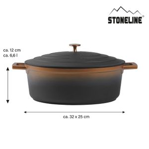 Cocotte - MENASTYL - 6020075 - Ronde - En fonte acier émaillé - Vert