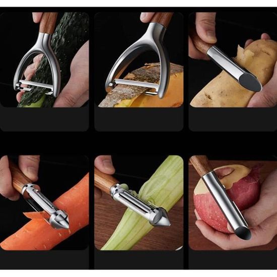 Éplucheur Multifonctionnel avec Boîte de Rangement, la Solution Ultime pour Éplucher les Légumes, les Fruits et Écailler le Poisson - Maison Éplucheur Multifonctionnel avec Boîte de Rangement, la Solution Ultime pour Éplucher les Légumes, les Fruits et Écailler le Poisson - Maison