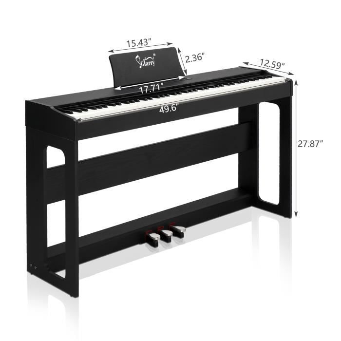 Piano numérique synthétiseur- FunKey DP-88 II - 88 touches dynamique 360  sons, USB - Set avec Economy banquette et casque - Noir - Cdiscount  Instruments de musique