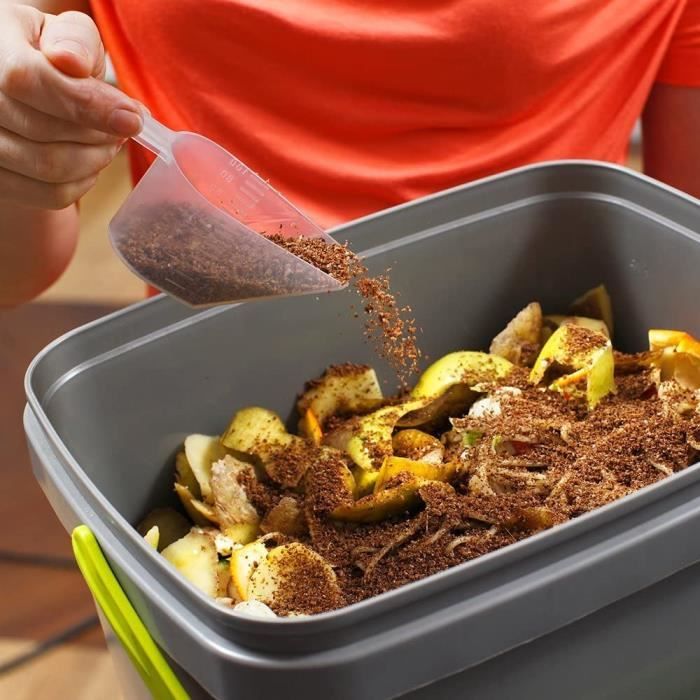 Bokashi Organko Set (2 x 16 L) Composteurs 2X pour Jardin et Cuisine en ...