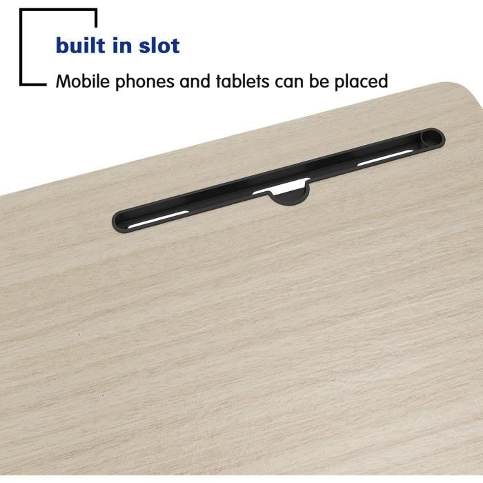 Need Table Ordinateur Portable à roulettes Support Tablette 80 x 40cm Table  Appoint pour Ordinateur Portable au Bord du Lit, du Canapé