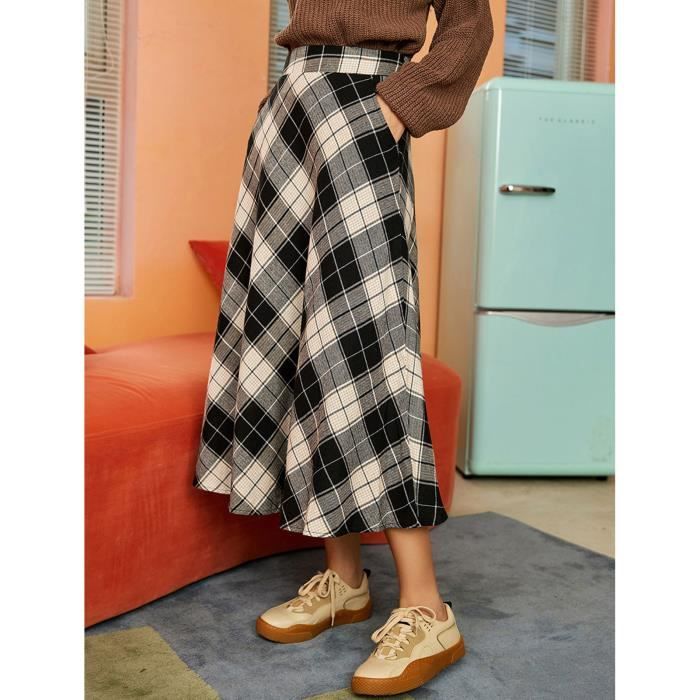 Jupe motif carreaux shop