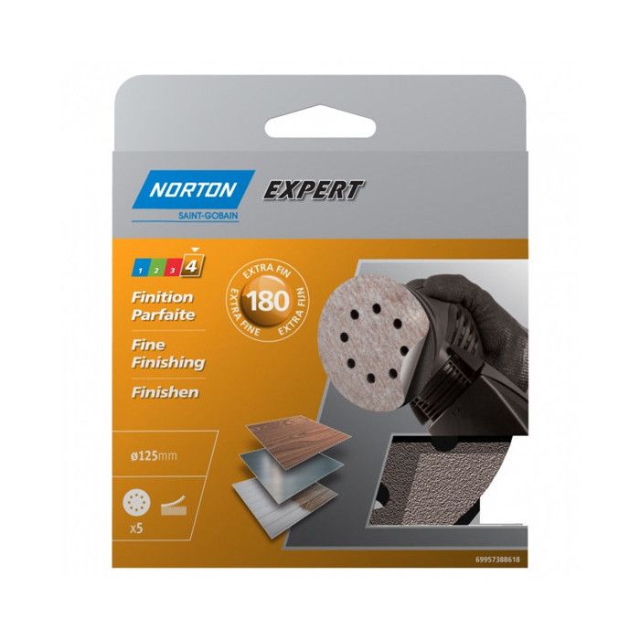 Lot De 50 Feuilles Abrasives Auto-agrippantes MioTools Fox 133x80 Mm, Grain G60, Pour Ponceuses Vibrantes