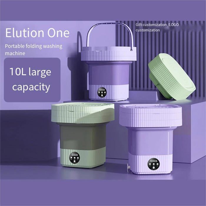Machine à Laver Portable, Mini Machine à Laver Pliable, Petit Seau Pliable Pour Camping, Camping