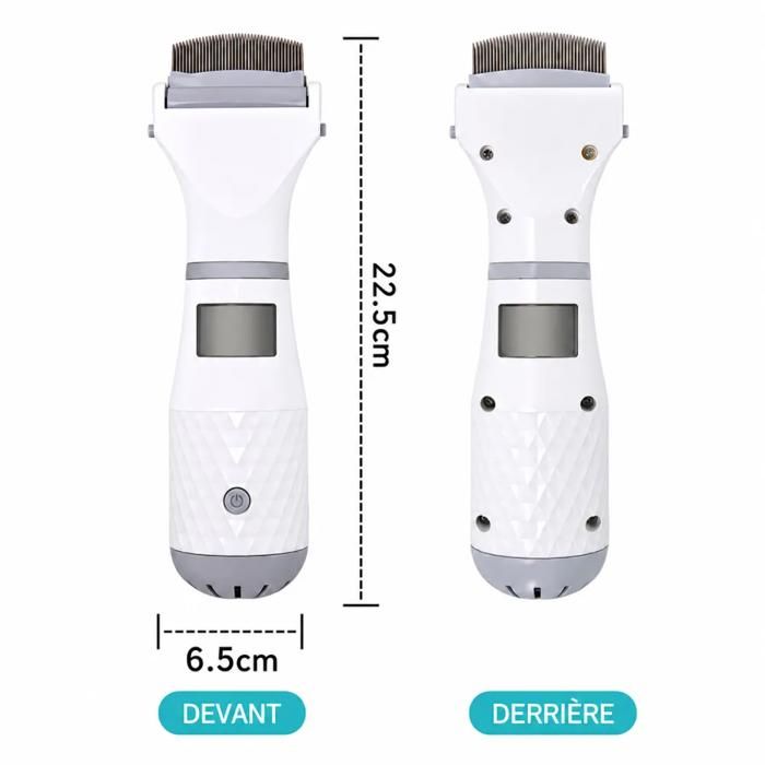 Peigne électrique à LED Anti-poux – Aspire Et élimine Lentes Et œufs