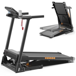 Tapis De Course Pliable 2-en-1 Avec Bureau – Marchez Ou Courez En Travaillant !