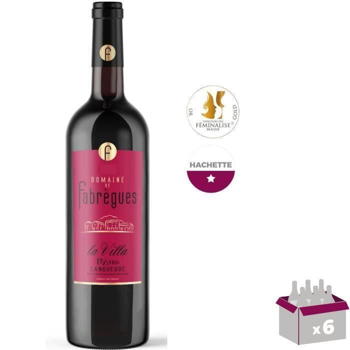 Domaine de Fabrègues La Villa 2017 Languedoc Pézenas - Vin rouge de Languedoc x6