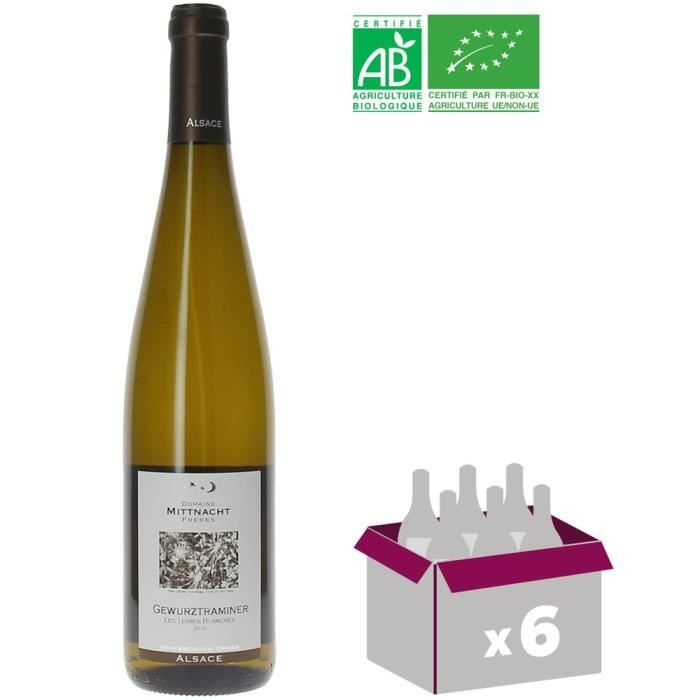 Domaine Mittnacht Les Terres Blanches 2017 Gewurztraminer - Vin blanc d'Alsace - Bio