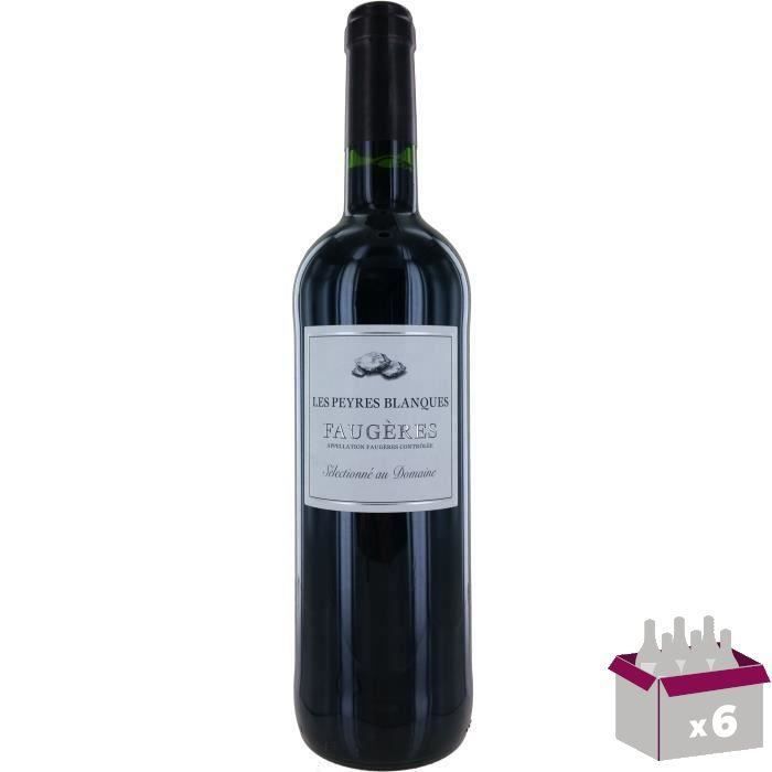 Domaine Les Peyres Blanques 2017 Faugères - Vin rouge du Languedoc-Roussillon x6