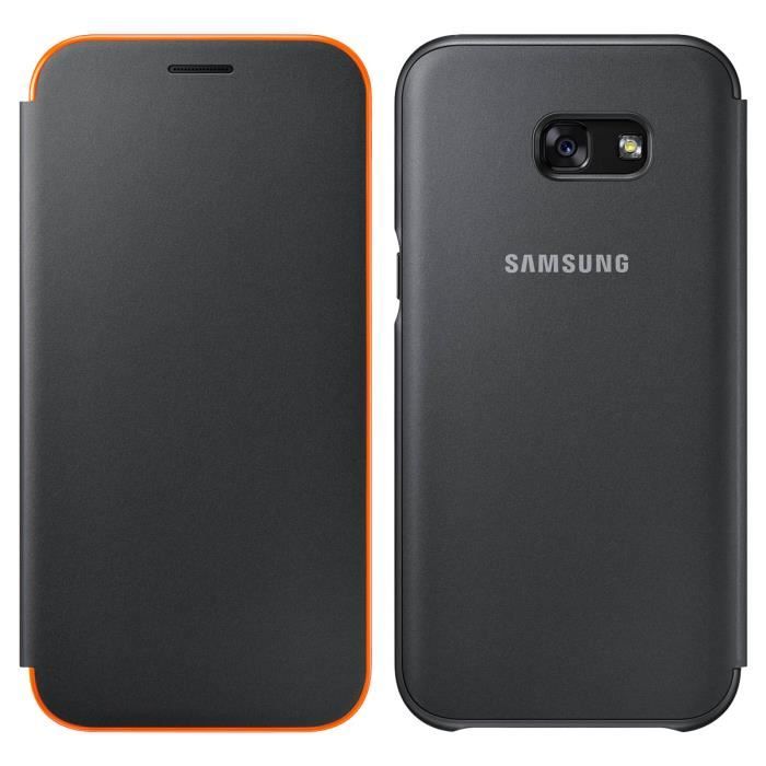 Samsung Neon Flip Cover A3 2017 - Noir