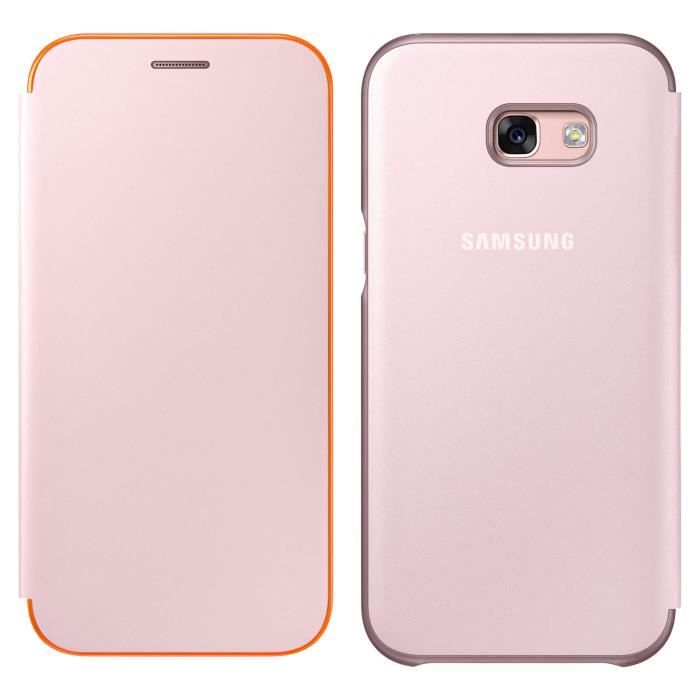 Samsung Neon Flip Cover A3 2017 - Rose