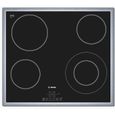 Plaque de cuisson Vitrocéramique BOSCH PKF645B17E - 4 foyers - 6600W - L57,5 x P50,5cm - Noir-0