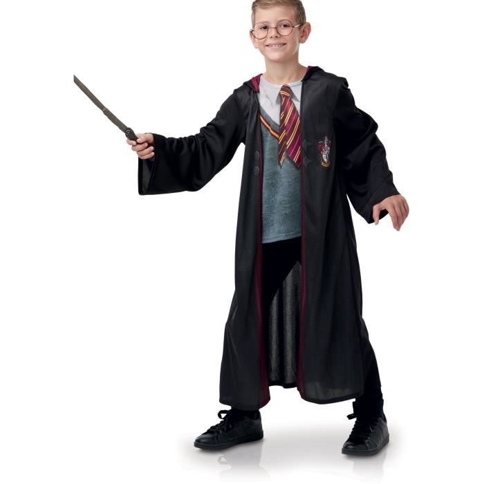 harry potter panoplie cape et top baguette lunette noir cdiscount jeux jouets