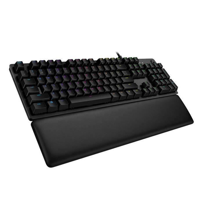 Logitech G - Clavier Gaming - G513 Mécanique - (AZERTY) LIGHTSYNC RVB avec switchs GX Brown - Carbon