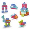 Mega Bloks - Sac Rose 60 blocs - First Builders  - Jouet de construction - Briques de Construction - 1er age - 12 mois et +-1