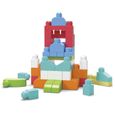 Mega Bloks - Sac Rose 60 blocs - First Builders  - Jouet de construction - Briques de Construction - 1er age - 12 mois et +-3
