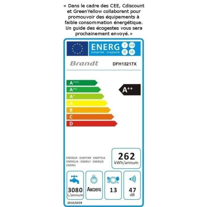  DFH13217X - Lave vaisselle posable - 13 couverts2