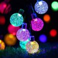 Guirlande Lumineuse Extérieure Solaire - Forever Light - Boule de Cristal - 8 Modes - Multicolore-0