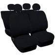 Lupex Shop Housses de siège auto compatibles pour 500 Noir-0
