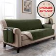 Army Green-Chair (58x193cm) -Housse de canapé inclinable, élastique, imperméable, matelassé, pour protéger les animaux domestiques,-0
