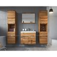 Meuble de salle de bain Montreal XL 60x35 cm - Wotan - Ensemble salle de bain + miroir + meuble colonne-0