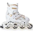 Roller Pulse taille ajustable - RAVEN - Roller - Mixte - Blanc/or-0