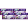 SWIFFER WetJet Balai Spray Recharges Lingettes pour tous types de Sols, 80 - Lot de 4 x 20-0