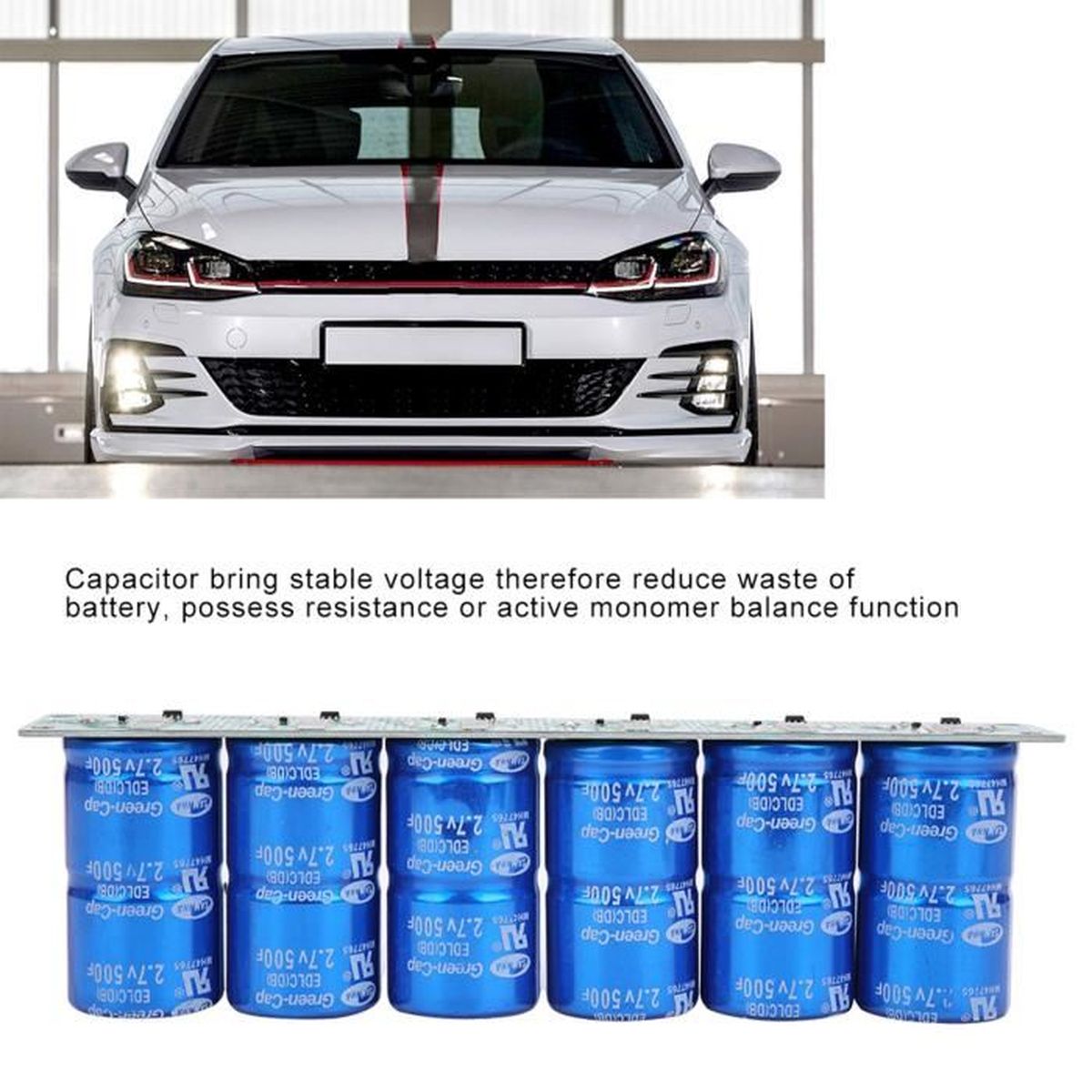 Condensateur Super Farad 16V 83F - 6 Pièces - Pour Démarrage Voiture, Énergie Solaire, Électronique