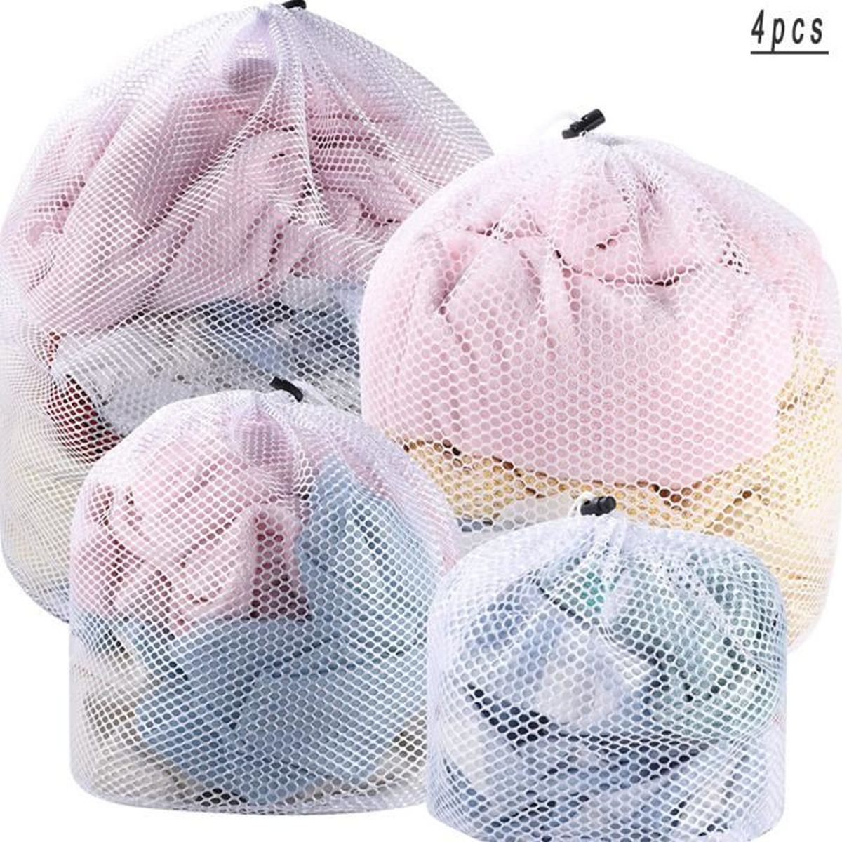 NBEADS 12 Pcs 3 Tailles Sacs Cadeaux à Cordon, Sacs à Cordon