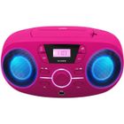 BIGBEN KIDS BIGBEN CD61RSUSB Lecteur Radio Cd Portable Usb Rose + Speakers Lumineux