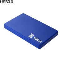 USB bleu 3 - Boîtier Pour Disque Dur De 2.5 Pouces 2t, 5gbps, Sata, Fermeture Externe, Ssd, Pour Ordinateur P