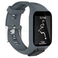 Bracelet de montre courroie bande pour TomTom Adventurer Golfer 2 Runner 2/3 Spark / Spark 3 GPS Watch - Gris