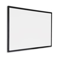 Tableau blanc avec cadre noir - magnétique - 100 x 150 cm